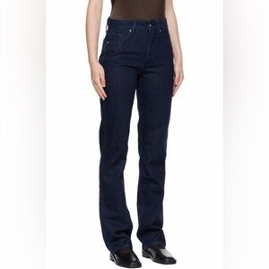Anine Bing Dark Indigo Straight Leg Jeans